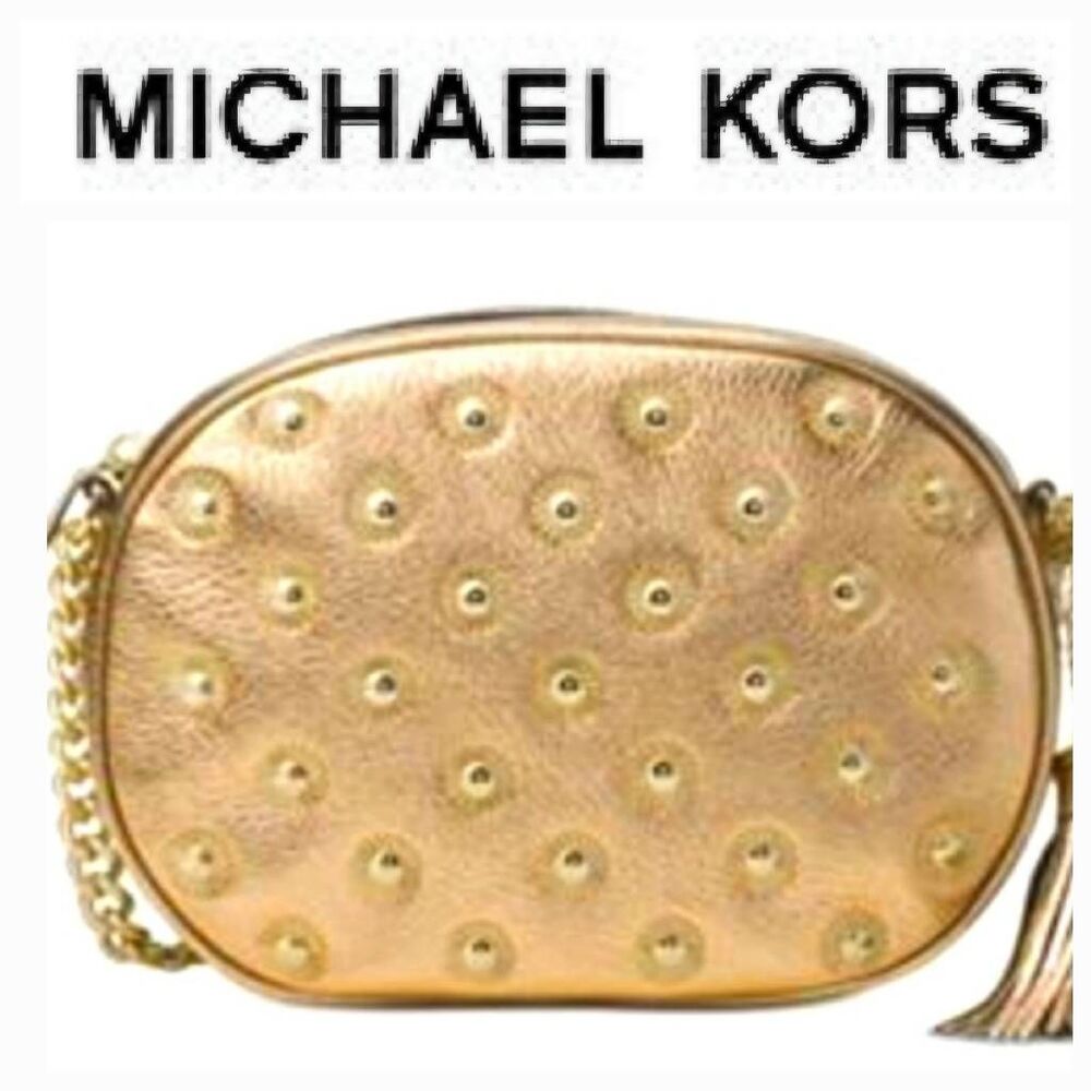 Michael‎ Kors Ginny Studded Medium Messenger Bag